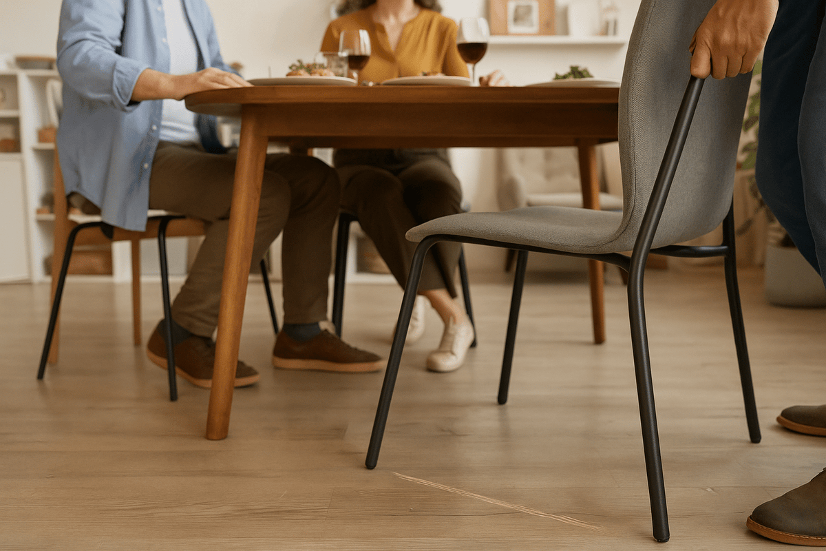 Het geheim van lange tafelmomenten zonder irritant geschuif